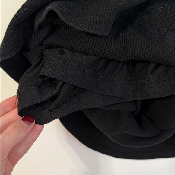 Fabletics Black Ribbed Tank Top with shelf bra - Picture 7 of 7